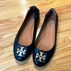 Tory Burch multi logo ballet flat